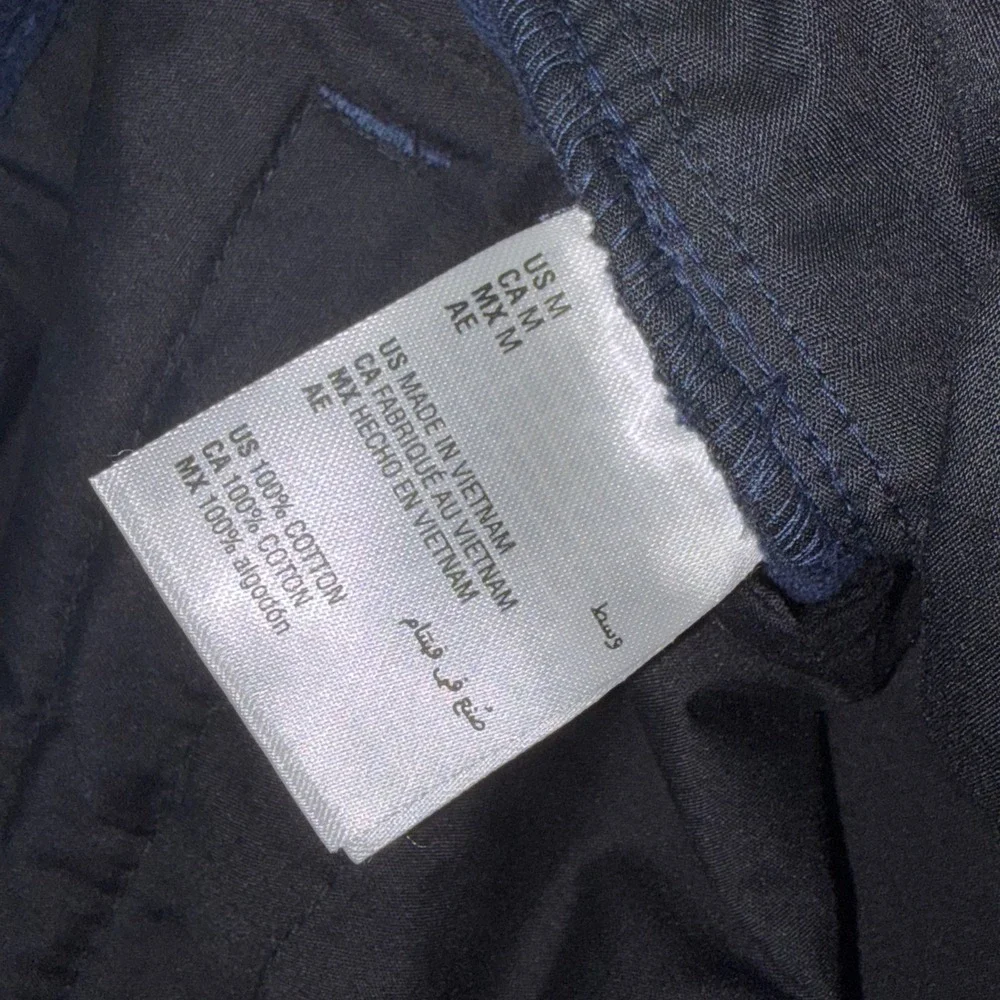 Sun + Stone Mens Navy Blue Corduroy Jogger Pants Cotton Cargo Pocket Size M NWT